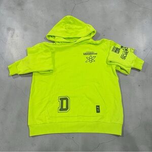 Puma Dexter’s Laboratory Hoodie Neon Yellow Graphic Pullover